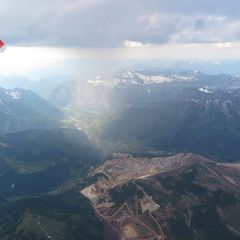 Flugwegposition um 15:32:32: Aufgenommen in der Nähe von Gemeinde Vordernberg, 8794, Österreich in 2850 Meter